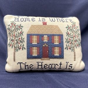 Vintage Tapestry needlepoint pillow.